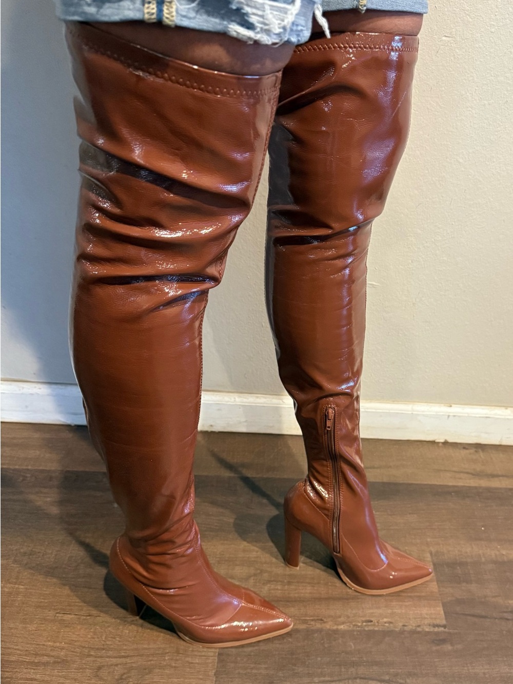 So Me Brown Thigh High Boots Sz(9)
